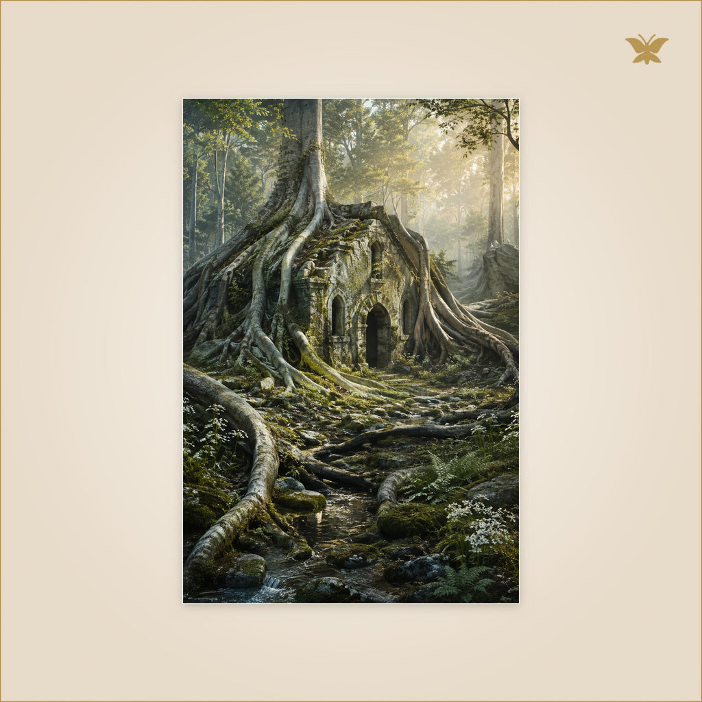 Chapel of the Sleeping Roots — petit format 60 × 90 cm