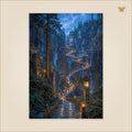 The Lantern Procession — grand format 70 × 100 cm