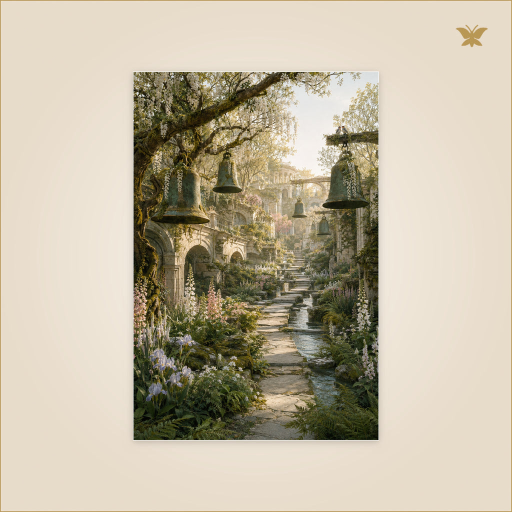 Garden of the Silent Bells — petit format 60 × 90 cm