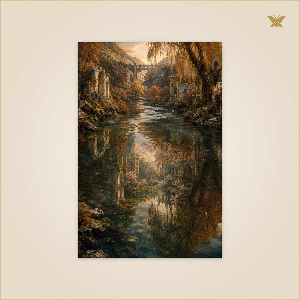 The River That Remembers — petit format 60 × 90 cm
