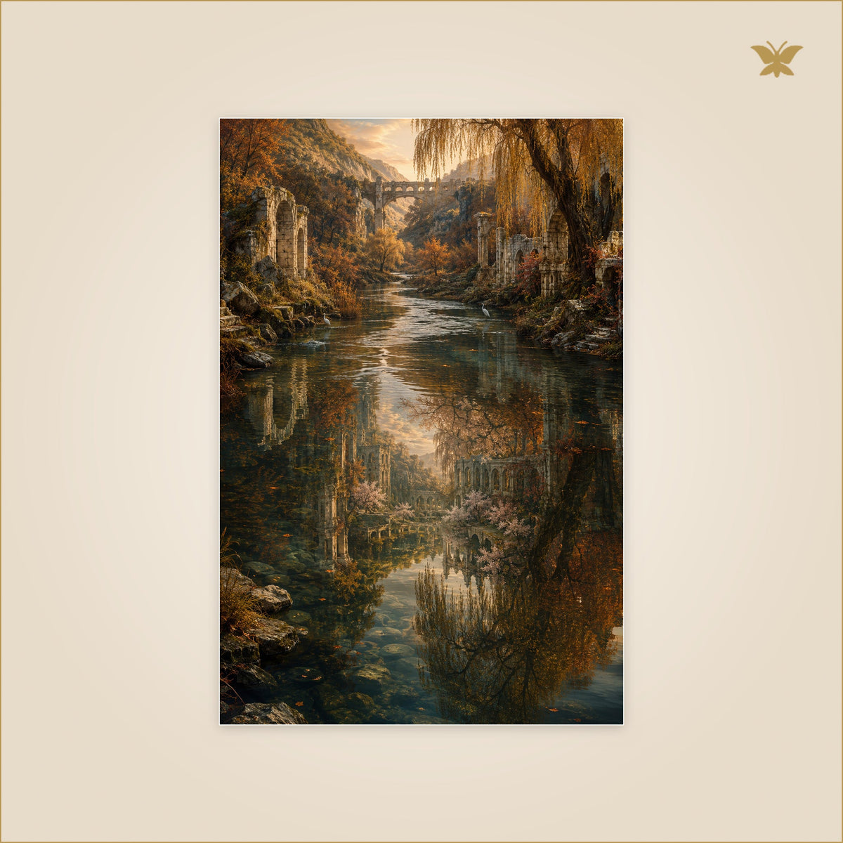 The River That Remembers — petit format 60 × 90 cm