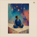 The Woman Beneath the Quiet Constellation — mockup grand 70 × 100 cm