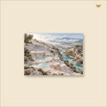 The River of White Terraces — tableau aluminium, mockup grand format