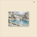 The Twin Cataracts of Chalk — tableau aluminium, mockup grand format